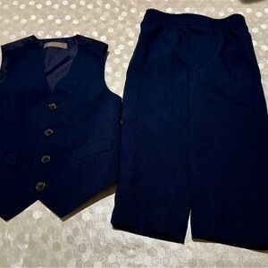 Van Heusen Navy Blue Vest and Pants Set